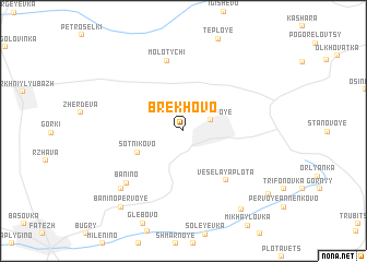 map of Brëkhovo