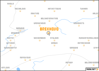 map of Brëkhovo