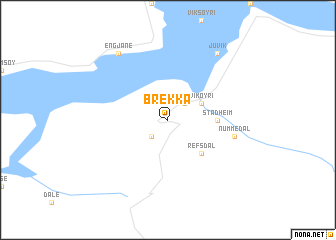 map of Brekka