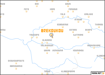 map of Brékoukou