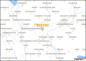 map of Brekov