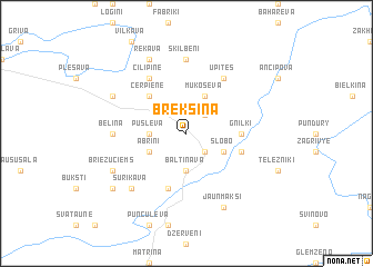 map of Breksina
