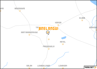 map of Brélangui