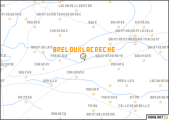 map of Breloux-la-Crèche