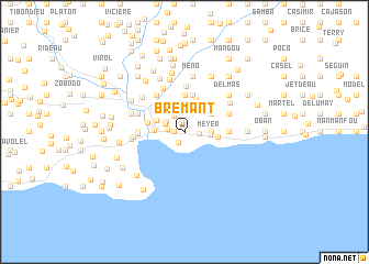 map of Brémant