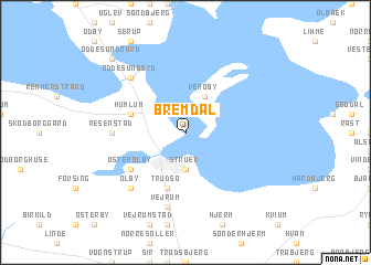 map of Bremdal