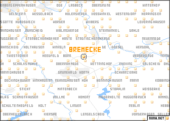 map of Bremecke