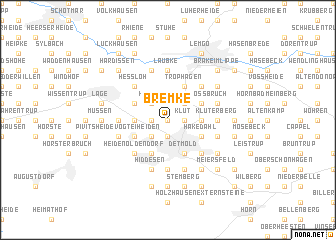 map of Bremke