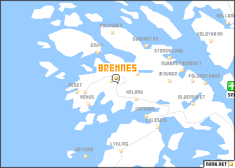 map of Bremnes