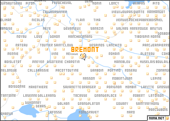 map of Brémont