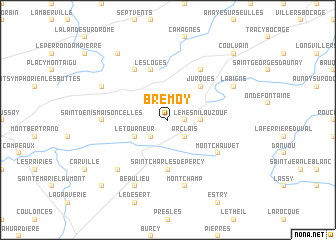 map of Brémoy