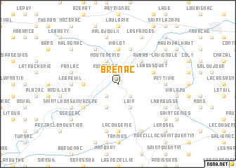 map of Brenac