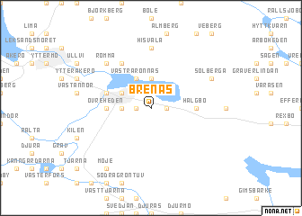 map of Brenäs