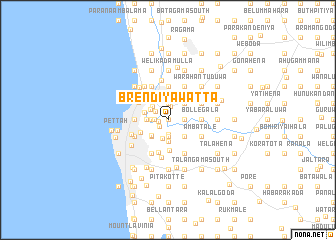 map of Brendiyawatta