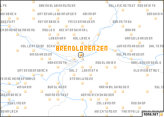 map of Brendlorenzen