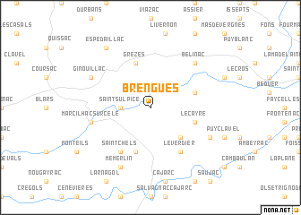 map of Brengues