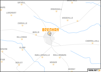 map of Brenham