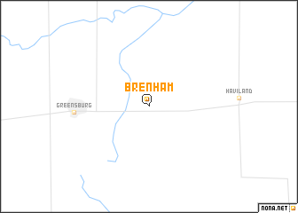 map of Brenham