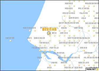 map of Brenha