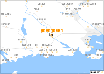 map of Brennåsen