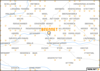 map of Brennet