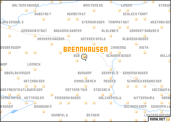 map of Brennhausen