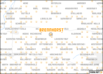 map of Brennhorst