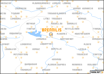 map of Brennilis
