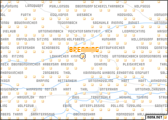 map of Brenning