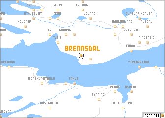 map of Brennsdal