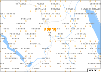 map of Brens