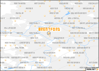 map of Brentford