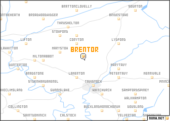 map of Brentor