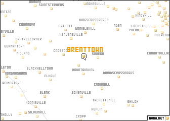 map of Brent Town