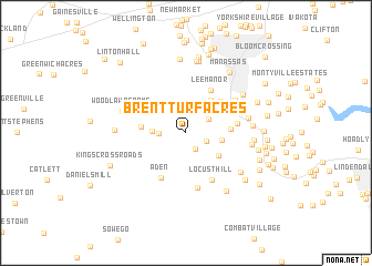 map of Brent Turf Acres