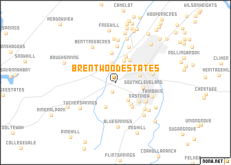 map of Brentwood Estates