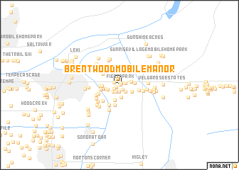 map of Brentwood Mobile Manor