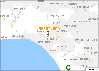 map of Brentwood