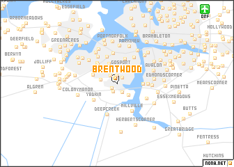 map of Brentwood