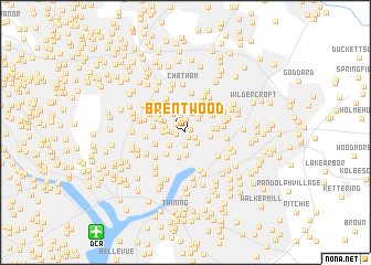 map of Brentwood