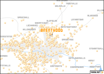 map of Brentwood