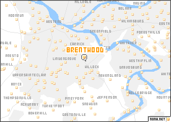 map of Brentwood