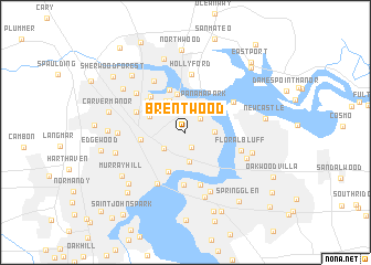 map of Brentwood