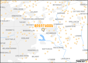 map of Brentwood