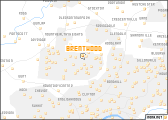 map of Brentwood