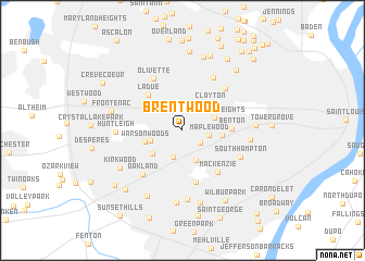 map of Brentwood