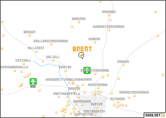 map of Brent