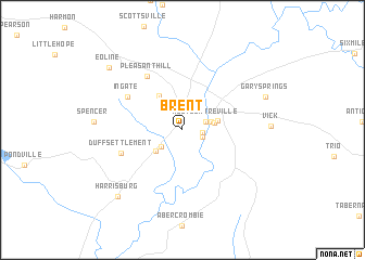 map of Brent