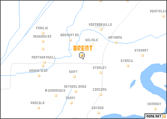 map of Brent