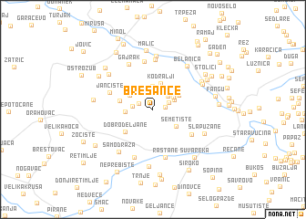 map of Brešance